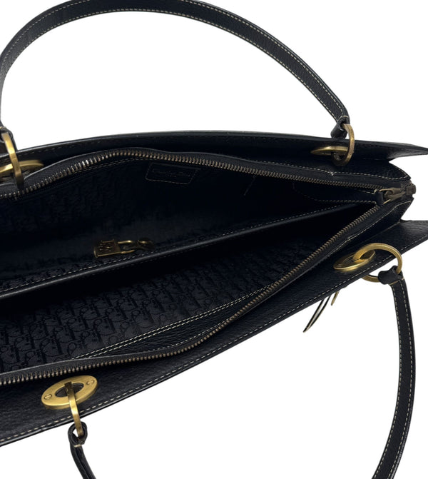 Dior Black Logo Shoulder Bag