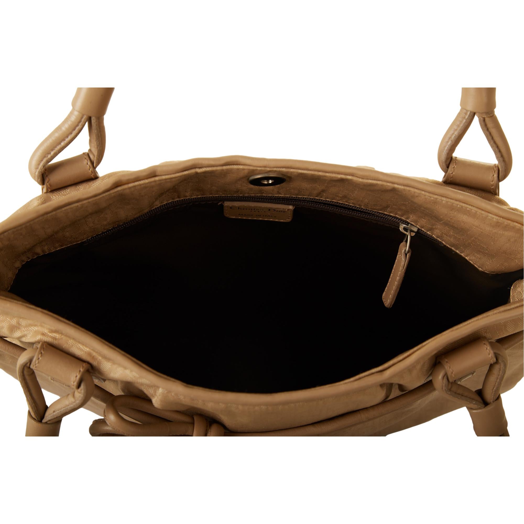 Dior Nude Nylon Monogram Shoulder Bag