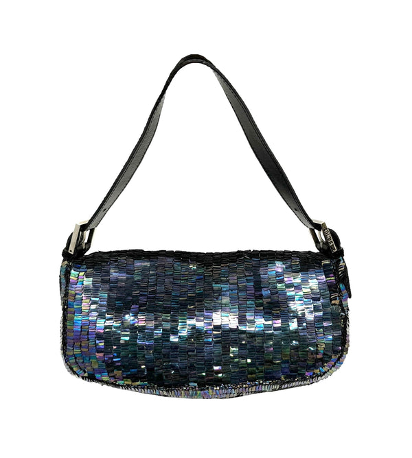 Fendi Iridescent Sequin Baguette