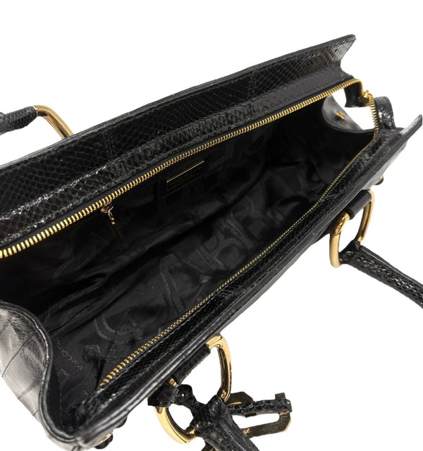 Dolce & Gabbana Black Logo Top Handle Bag