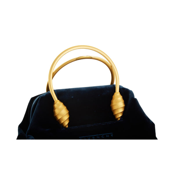 Givenchy Blue Velvet Seashell Handle Bag