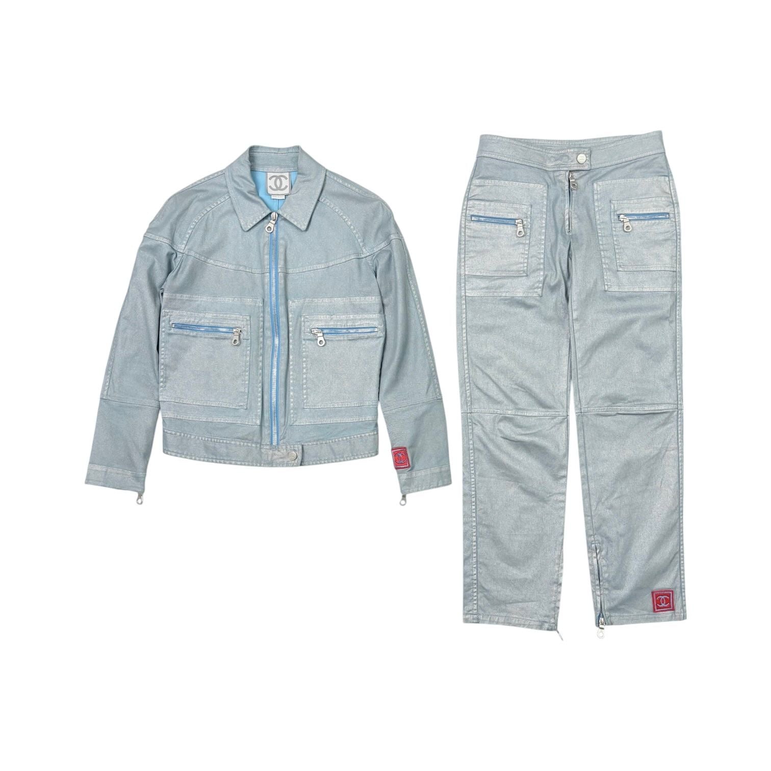Chanel Blue Sport Logo Set