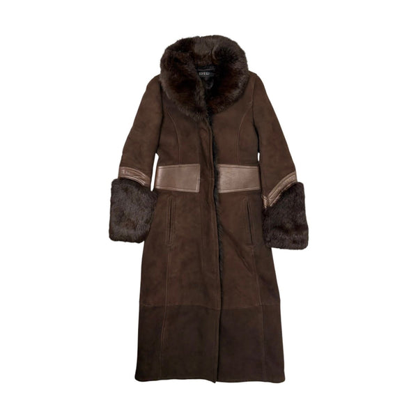 Gucci Brown Suede & Fur Jacket