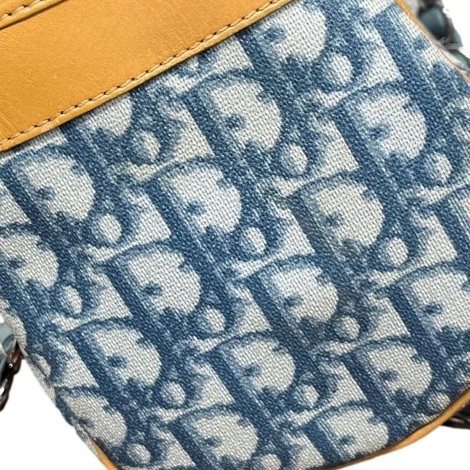 Dior Blue Heart Logo Shoulder Bag