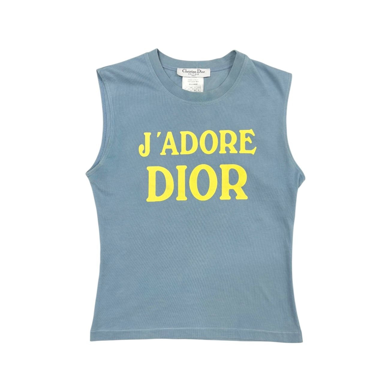 Dior J’adore Baby Blue Logo Tank