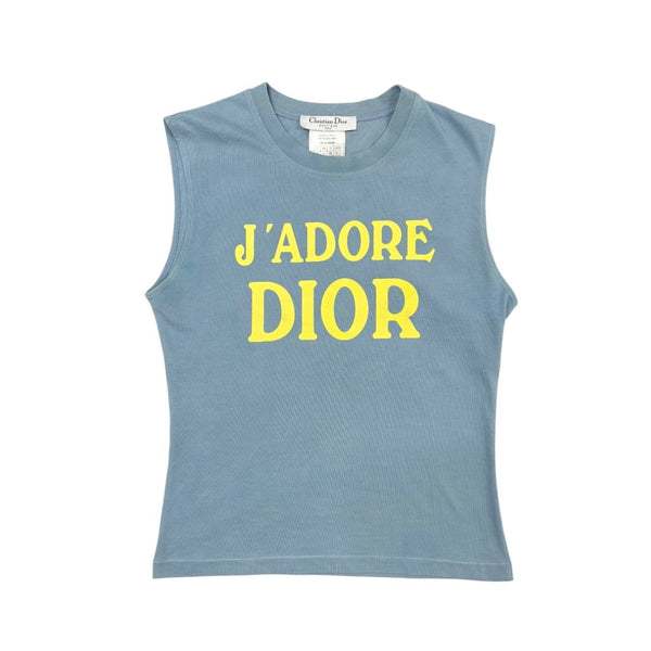 Dior J’adore Baby Blue Logo Tank