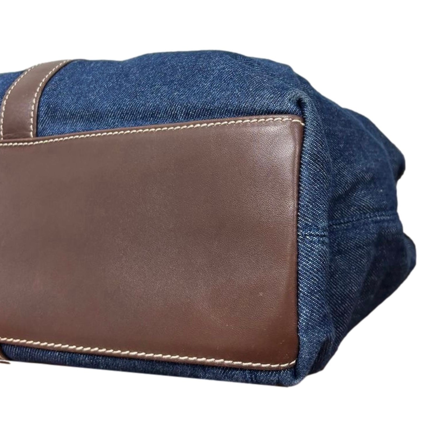 Chanel Denim and Leather Shoulder Bag