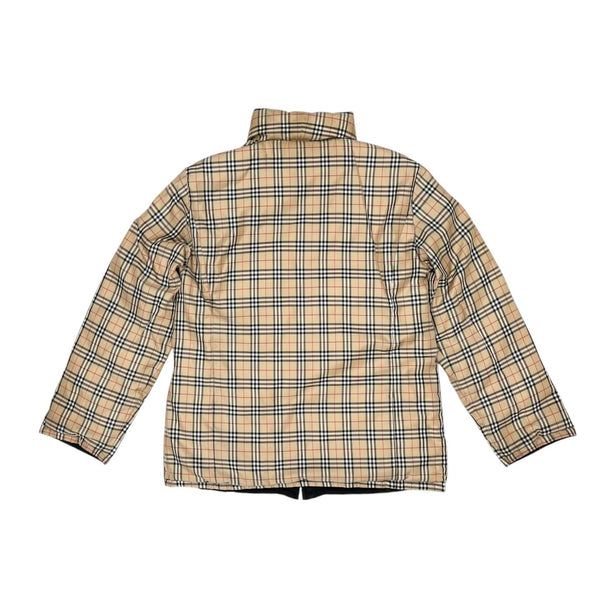 Burberry Tan Plaid Puffer Jacket