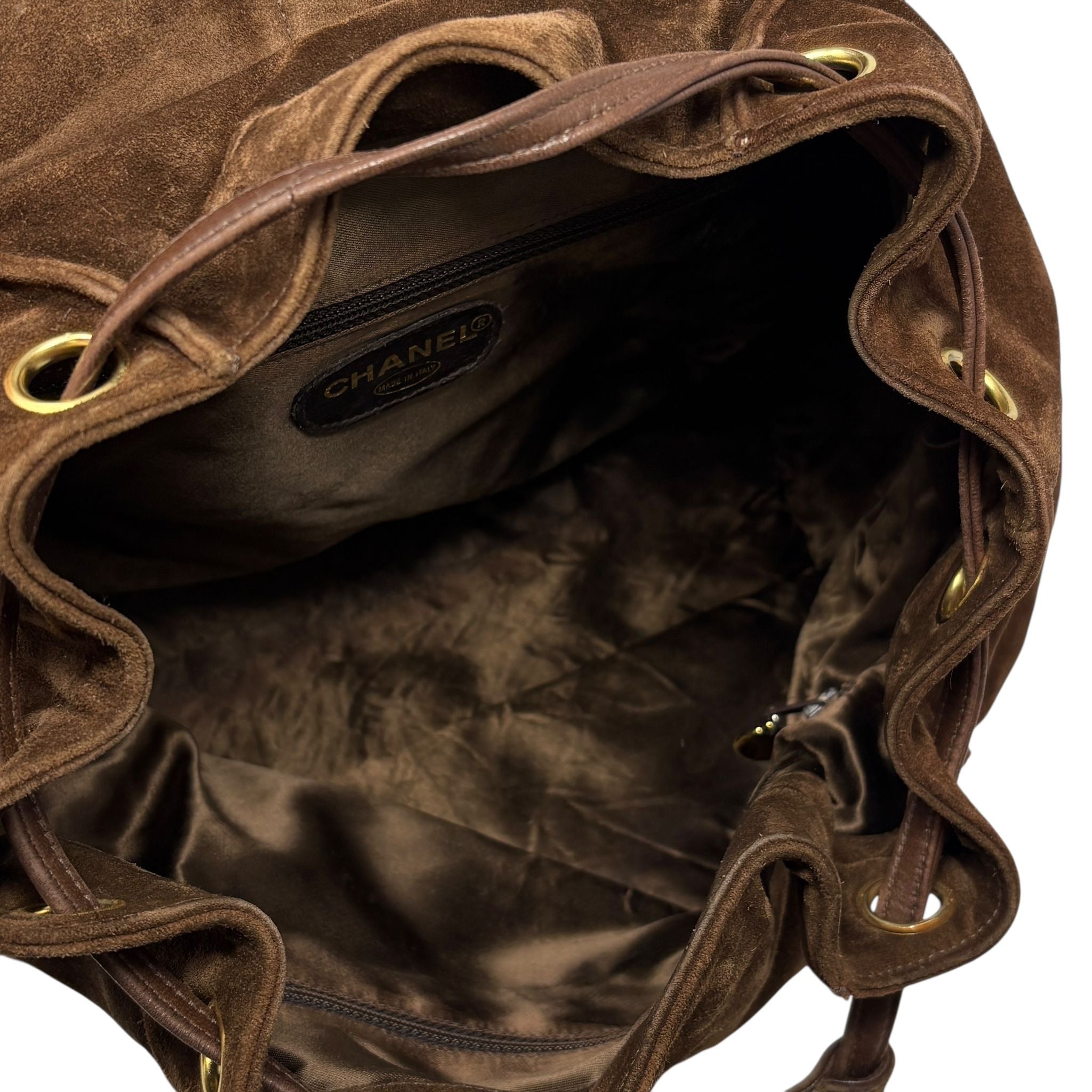 Chanel Brown Suede Backpack – Treasures of NYC