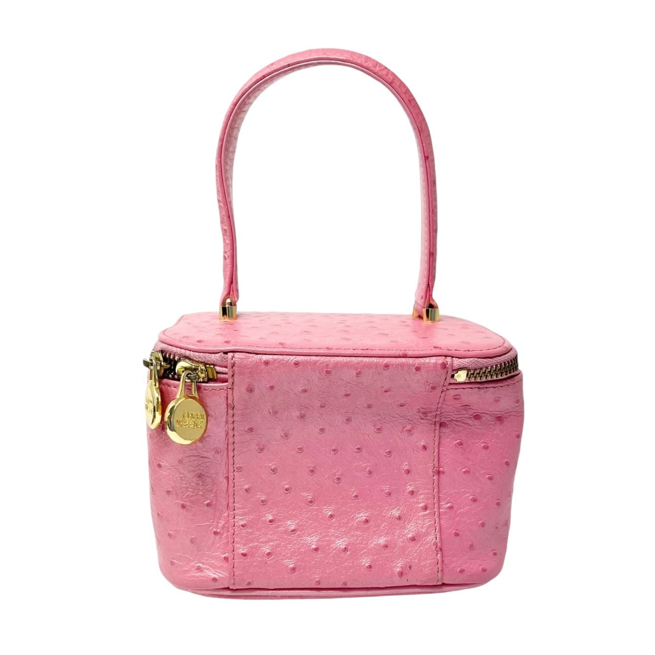 Versace Pink Logo Vanity Bag