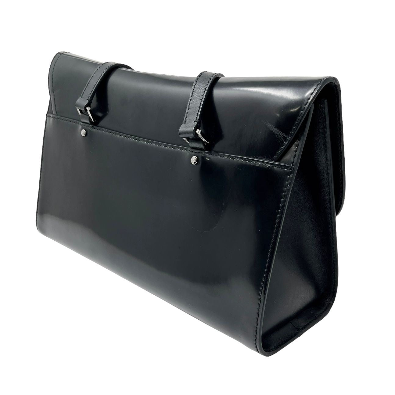 Dior Black Leather Saddle Shoulder Bag