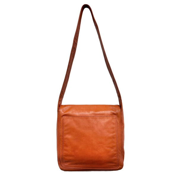 Chanel Orange Logo Shoulder Bag