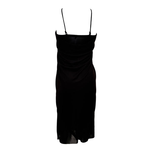 Balenciaga Black Draped Mini Dress