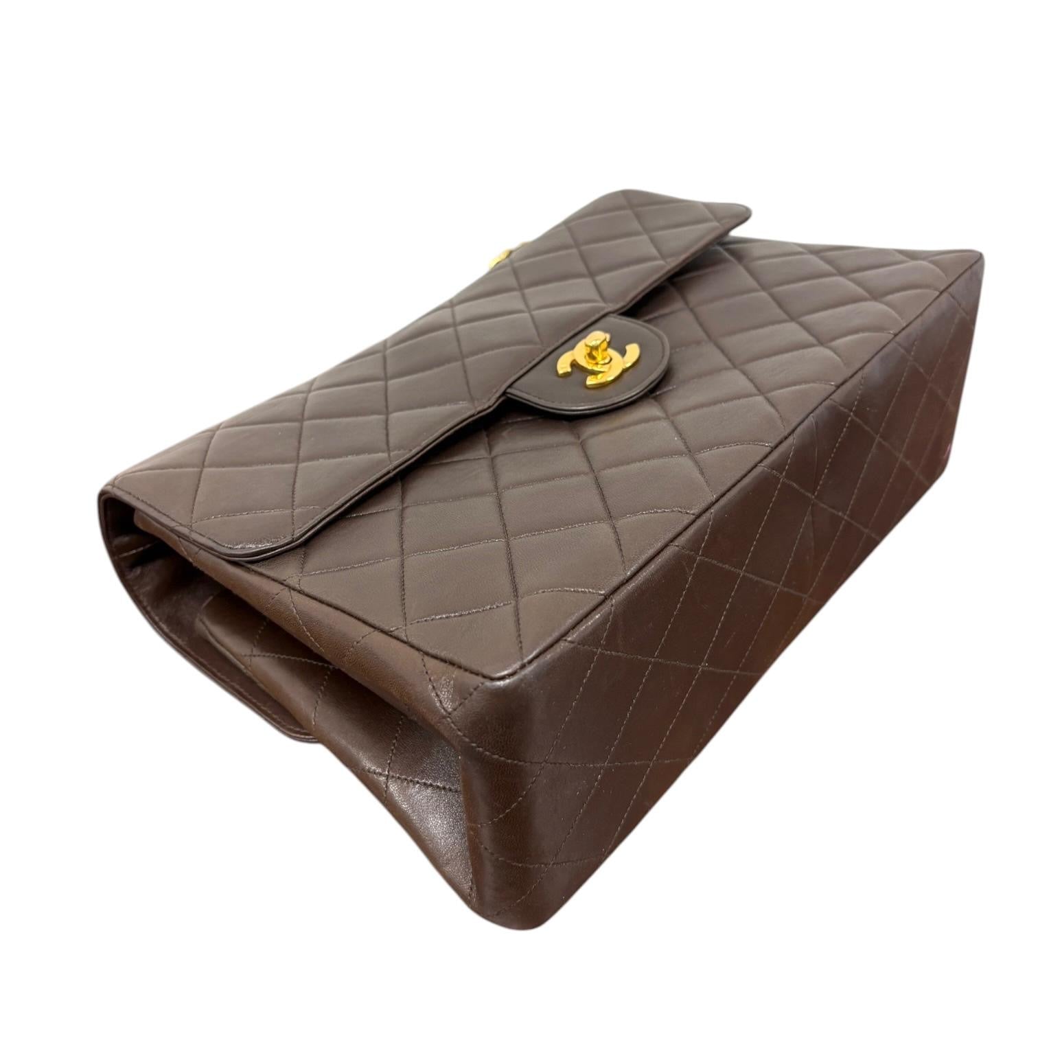 Chanel Brown Double Faced Flap Bag