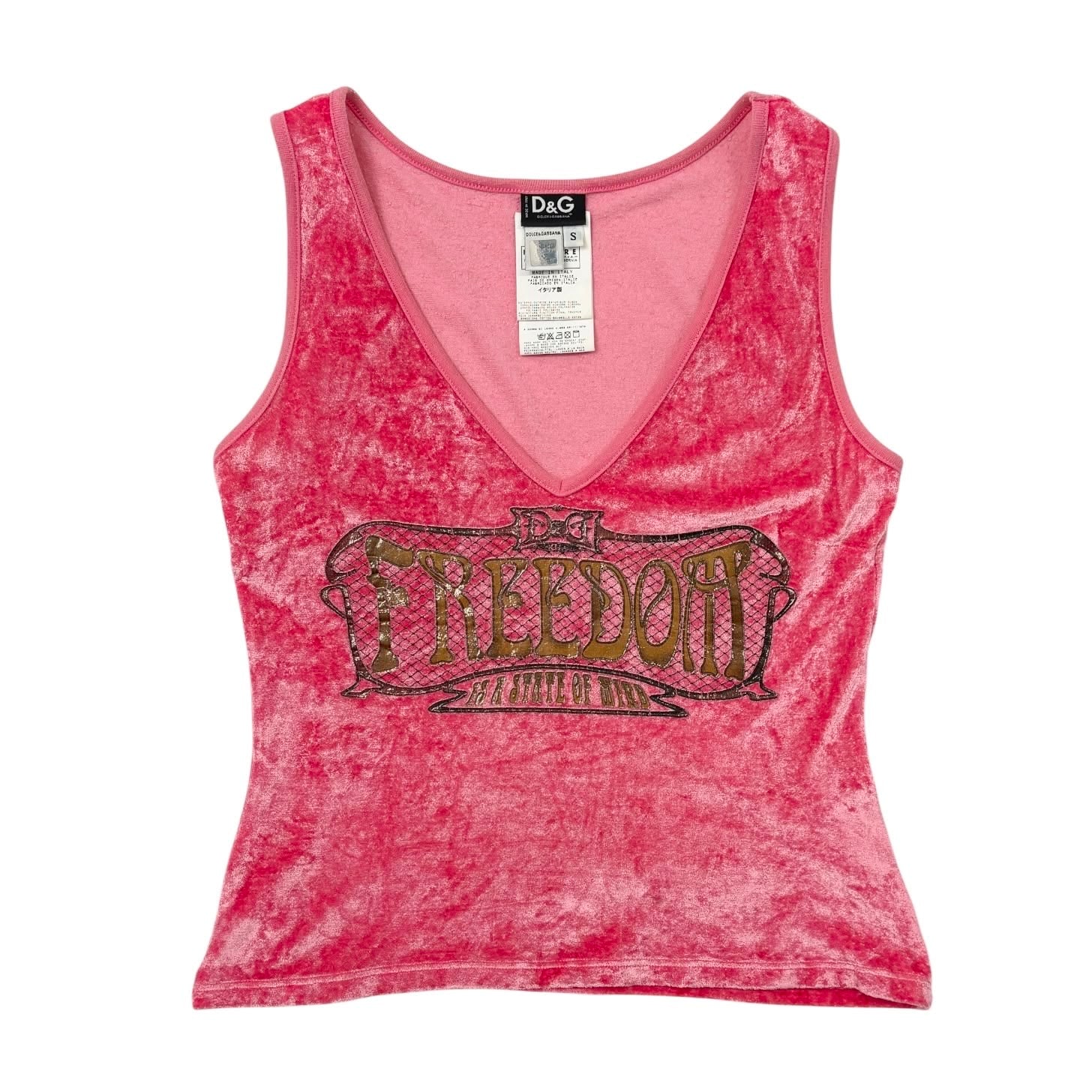 Dolce & Gabbana Pink “Freedom” Top