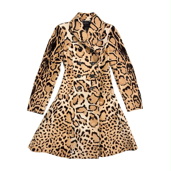 Gucci Cheetah Calfhair & Leather Jacket