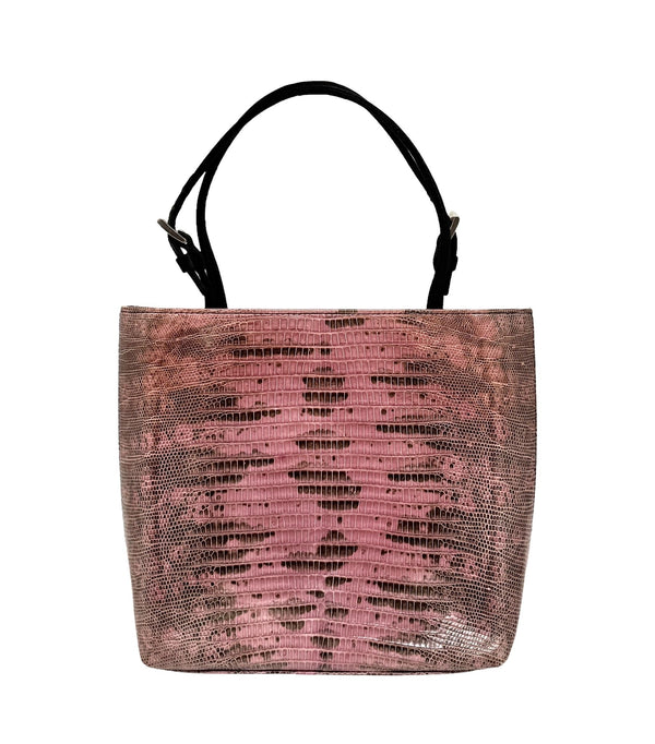 Prada Pink Snakeskin Mini Shoulder Bag