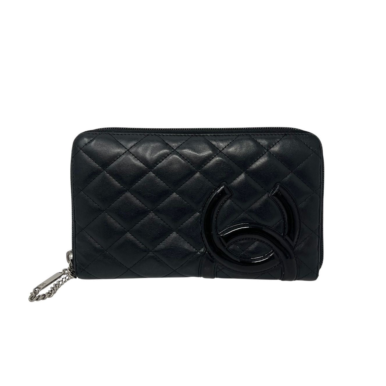 Chanel Black Cambon Logo Wallet