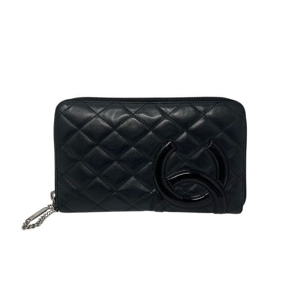 Chanel Black Cambon Logo Wallet