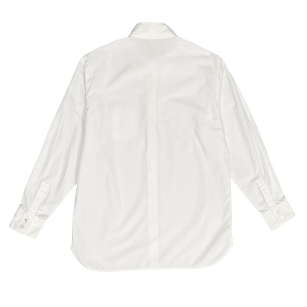 Hermes White Logo Button Down Top