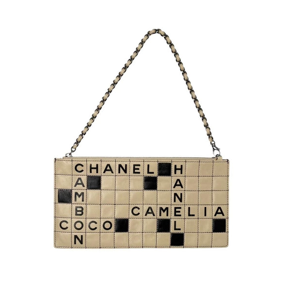 Chanel Leather Crossword Shoulder Bag