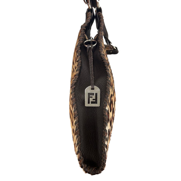 Fendi Cheetah Logo Shoulder Bag