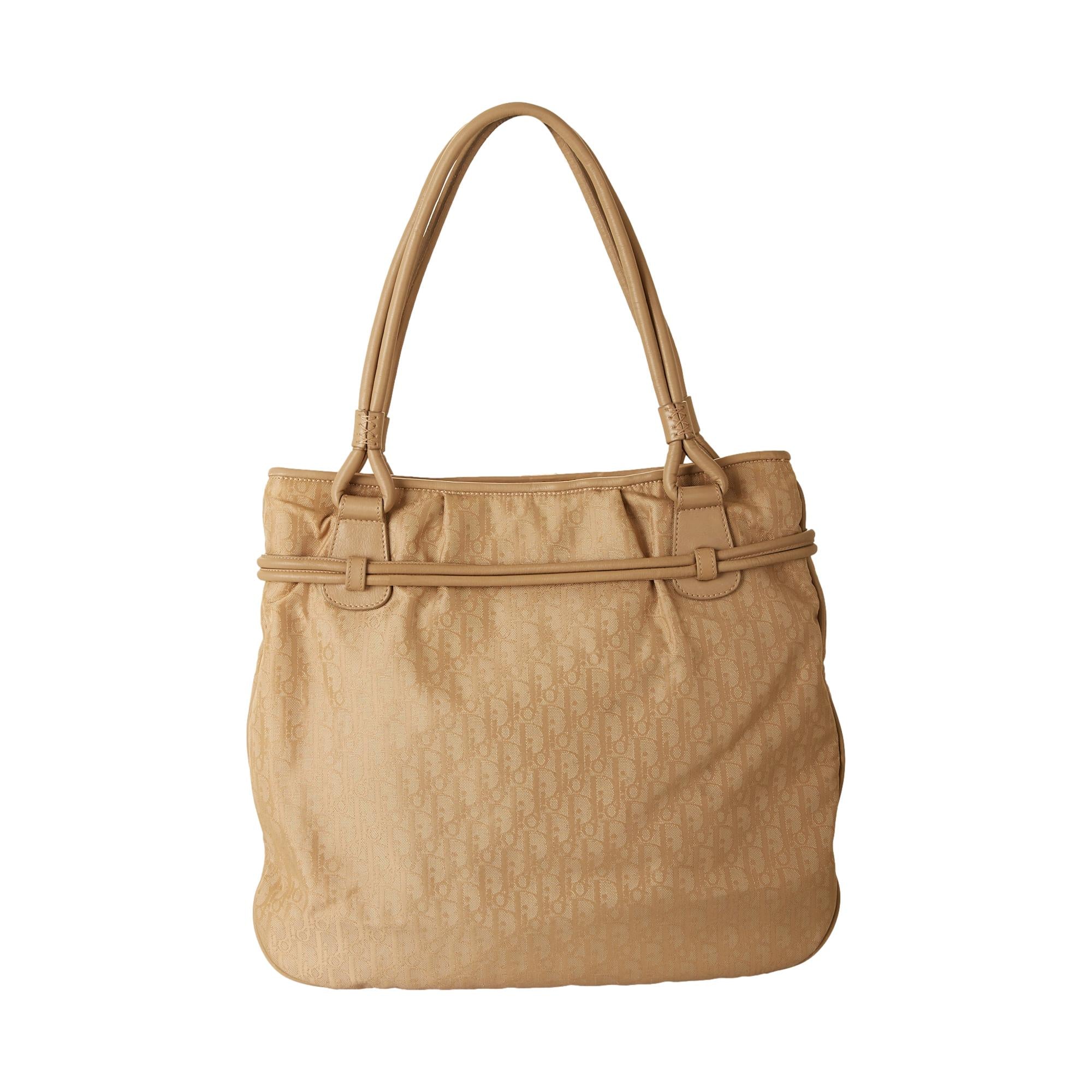 Dior Nude Nylon Monogram Shoulder Bag