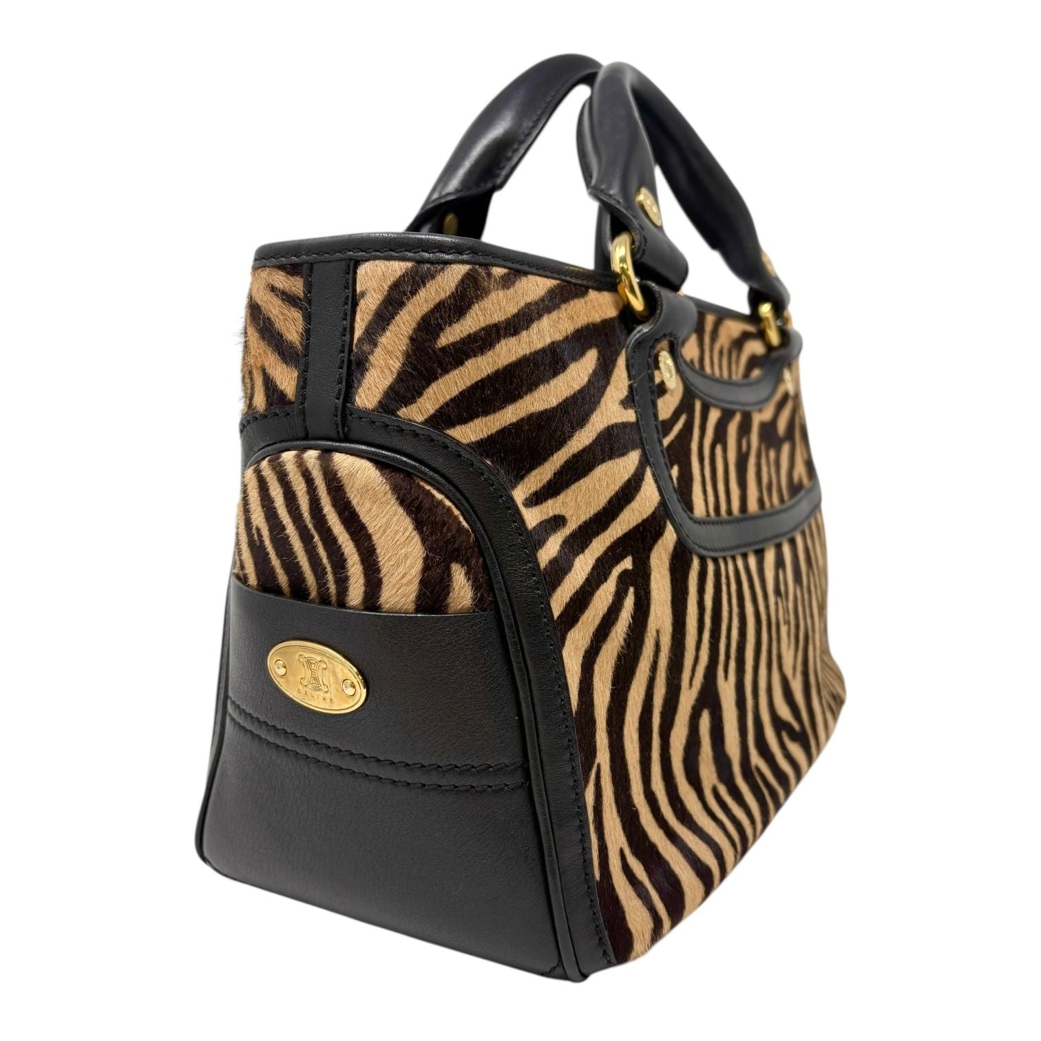 Celine Calf Hair Cheetah Top Handle Bag