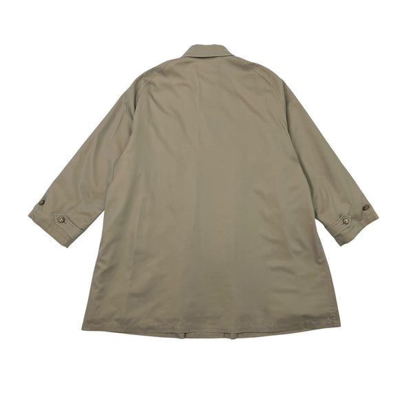Chanel Tan Logo Button Trench Coat