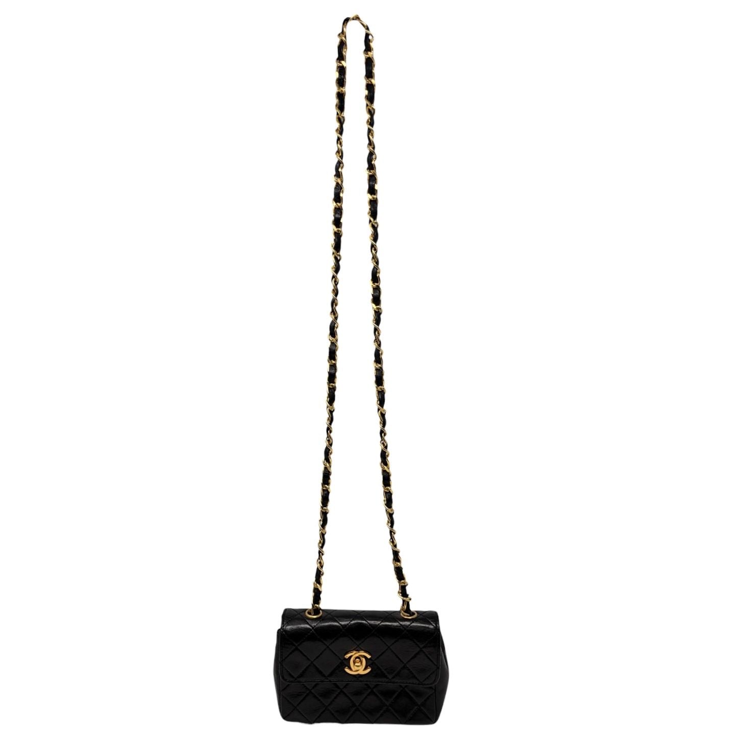 Chanel Black Mini Turnlock Flap Bag