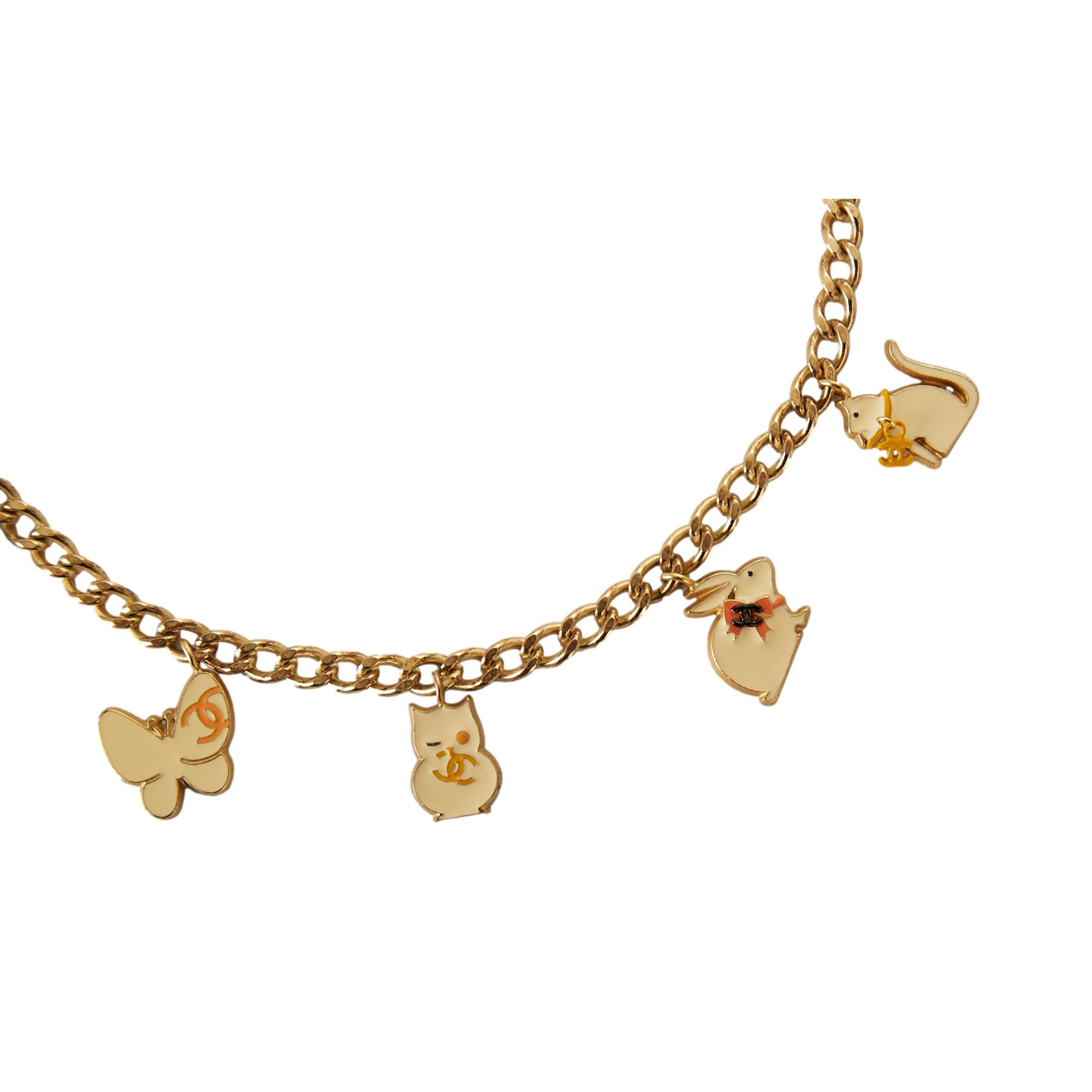 Chanel Gold Animal Charm Choker