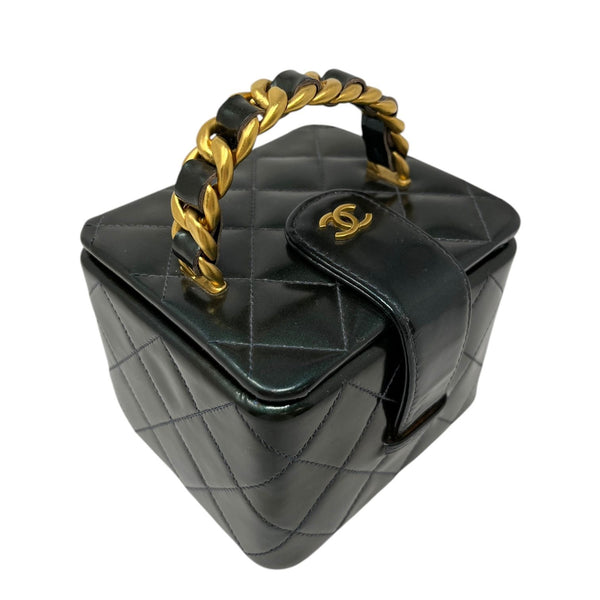 Chanel Micro Green Top Handle Bag