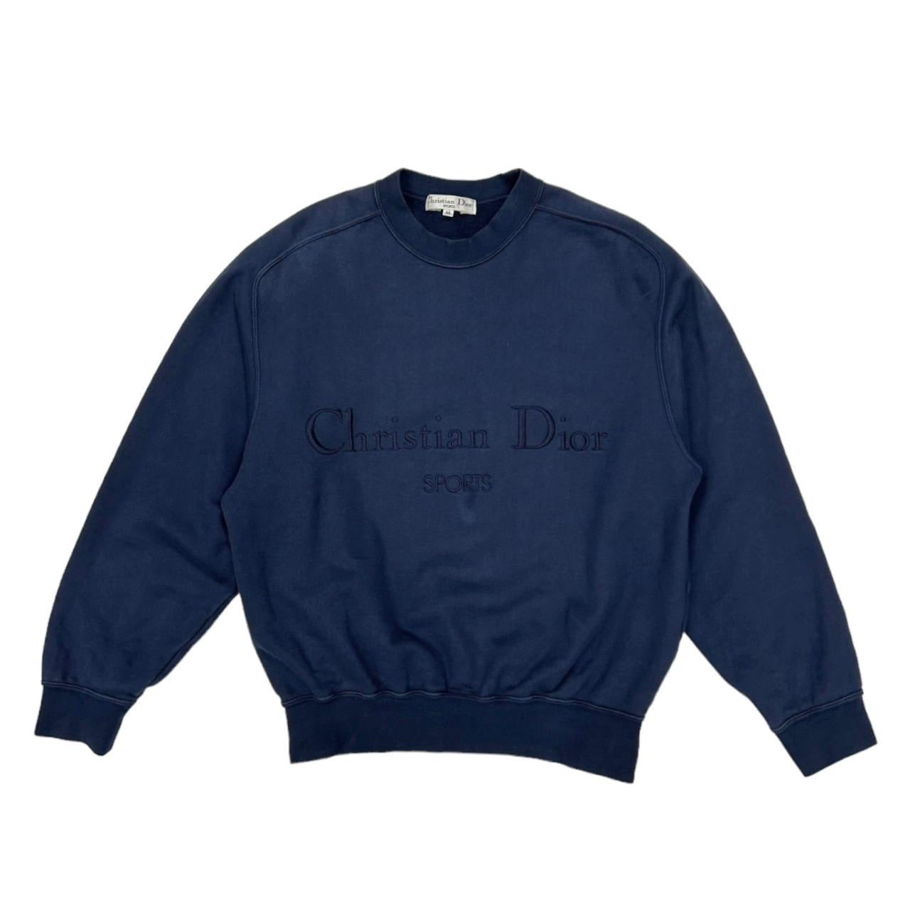 Dior 'Sports' Navy Crew Sweatshirt