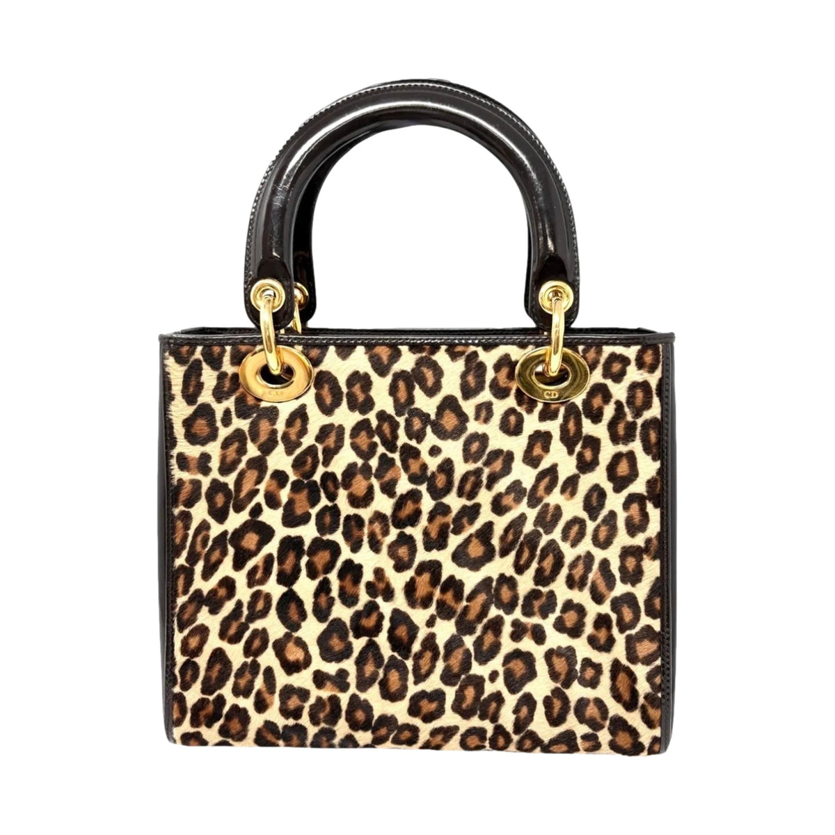 Dior Cheetah Print Calf Hair Lady Bag