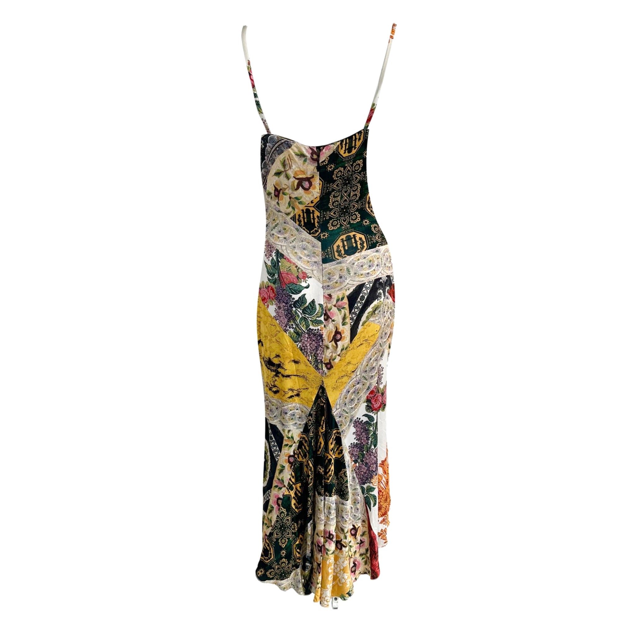 Roberto Cavalli Floral Patchwork Dress – Treasures of NYC