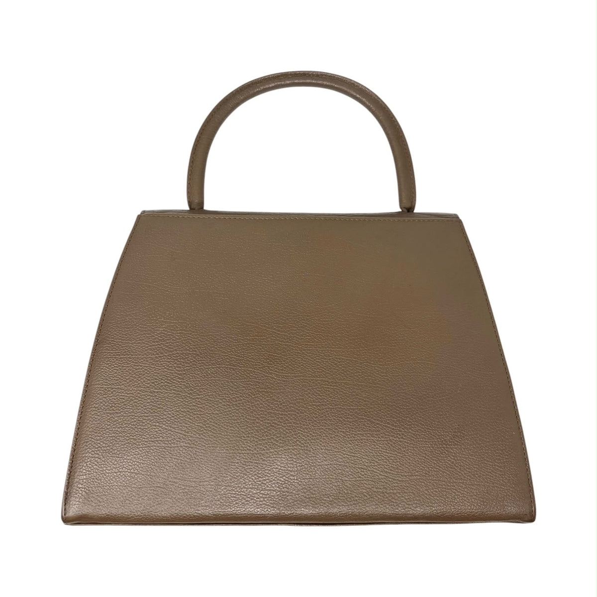YSL Brown Leather Top Handle Bag