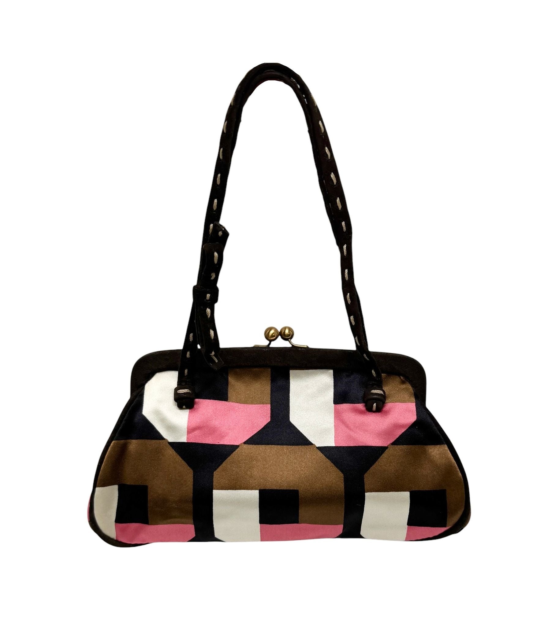 Prada Geometric Mini Kisslock Bag – Treasures of NYC