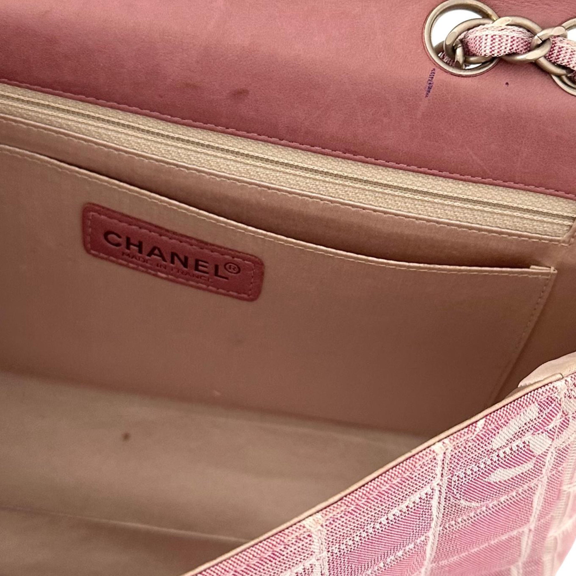 Chanel Pink Canvas Travel Line Flap Bag – Treasures of NYC
