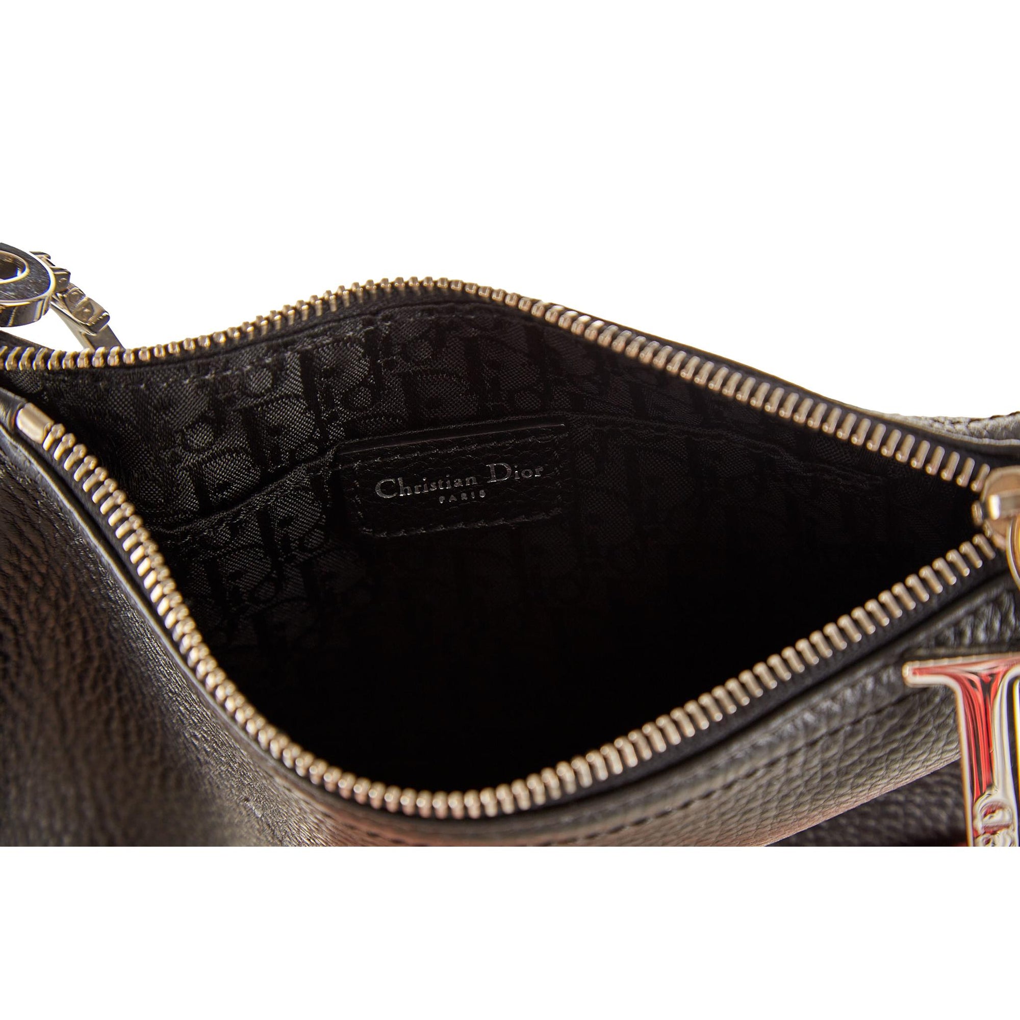 Dior Black Logo Hardware Shoulder Bag