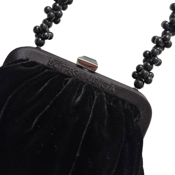 Bottega Veneta Black Micro Velvet Bag