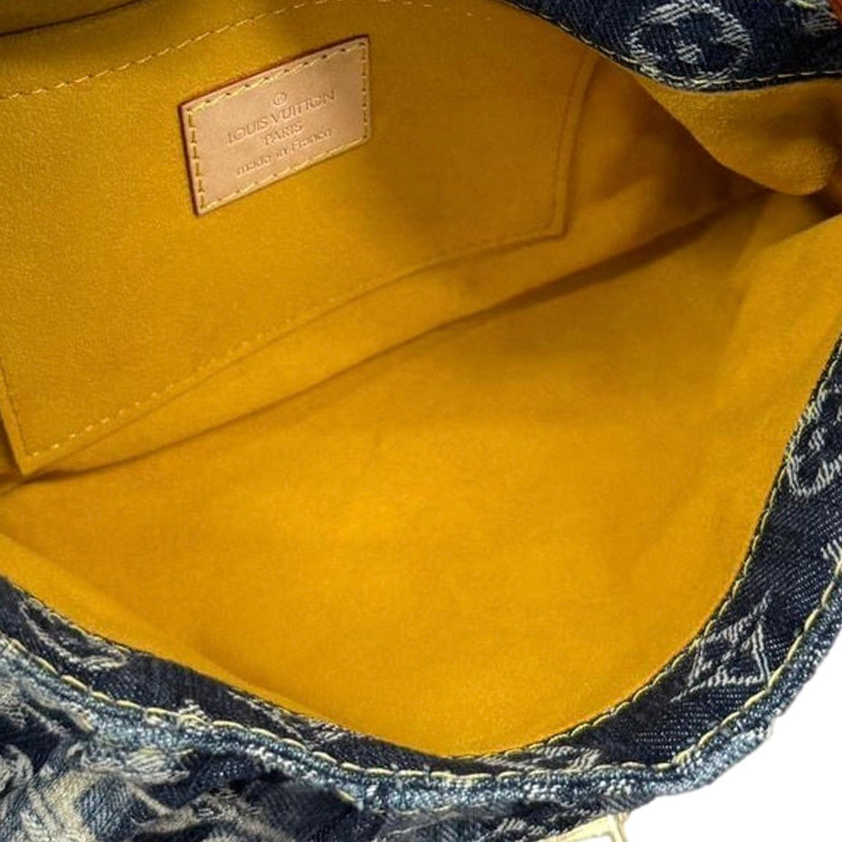Louis Vuitton Denim Striped Shoulder Bag