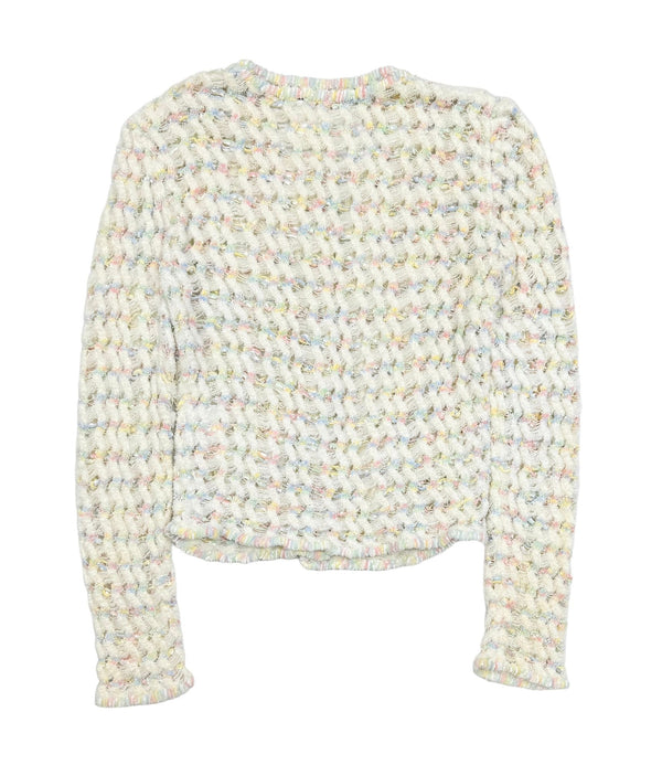 Chanel Pastel Open Weave Cardigan