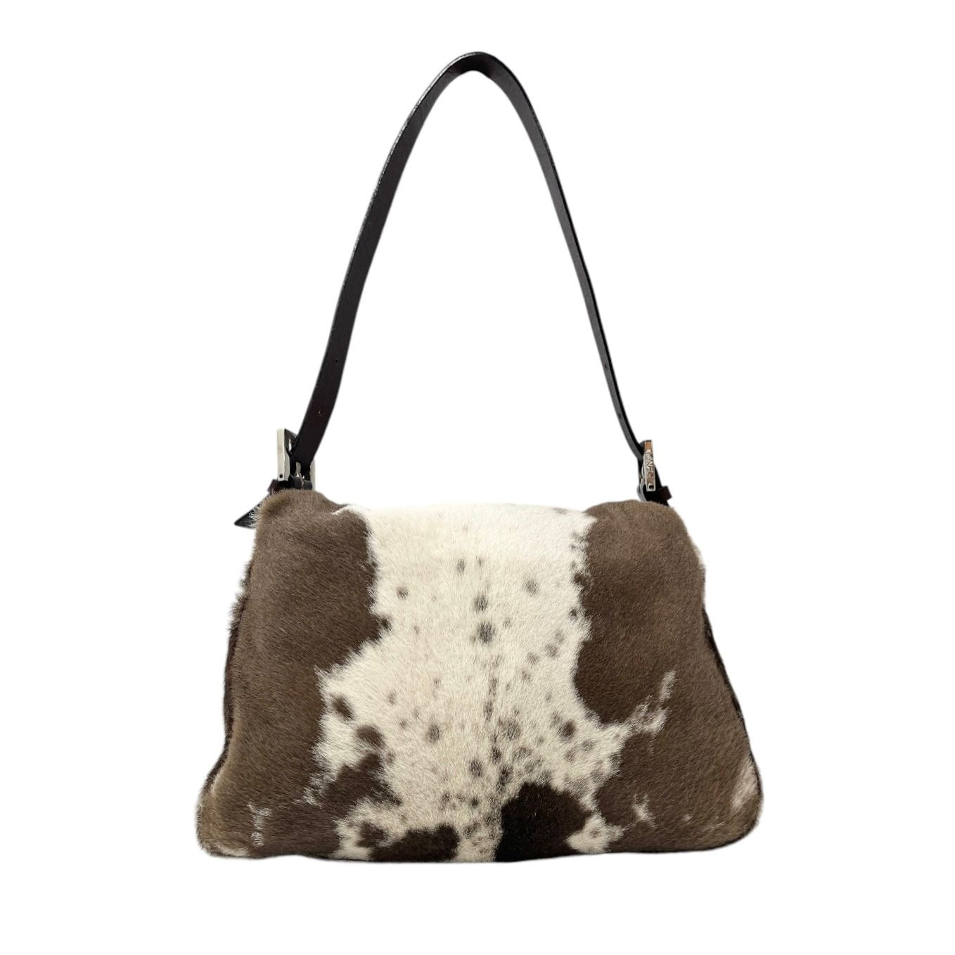 Fendi Brown Cow Print Mama Baguette