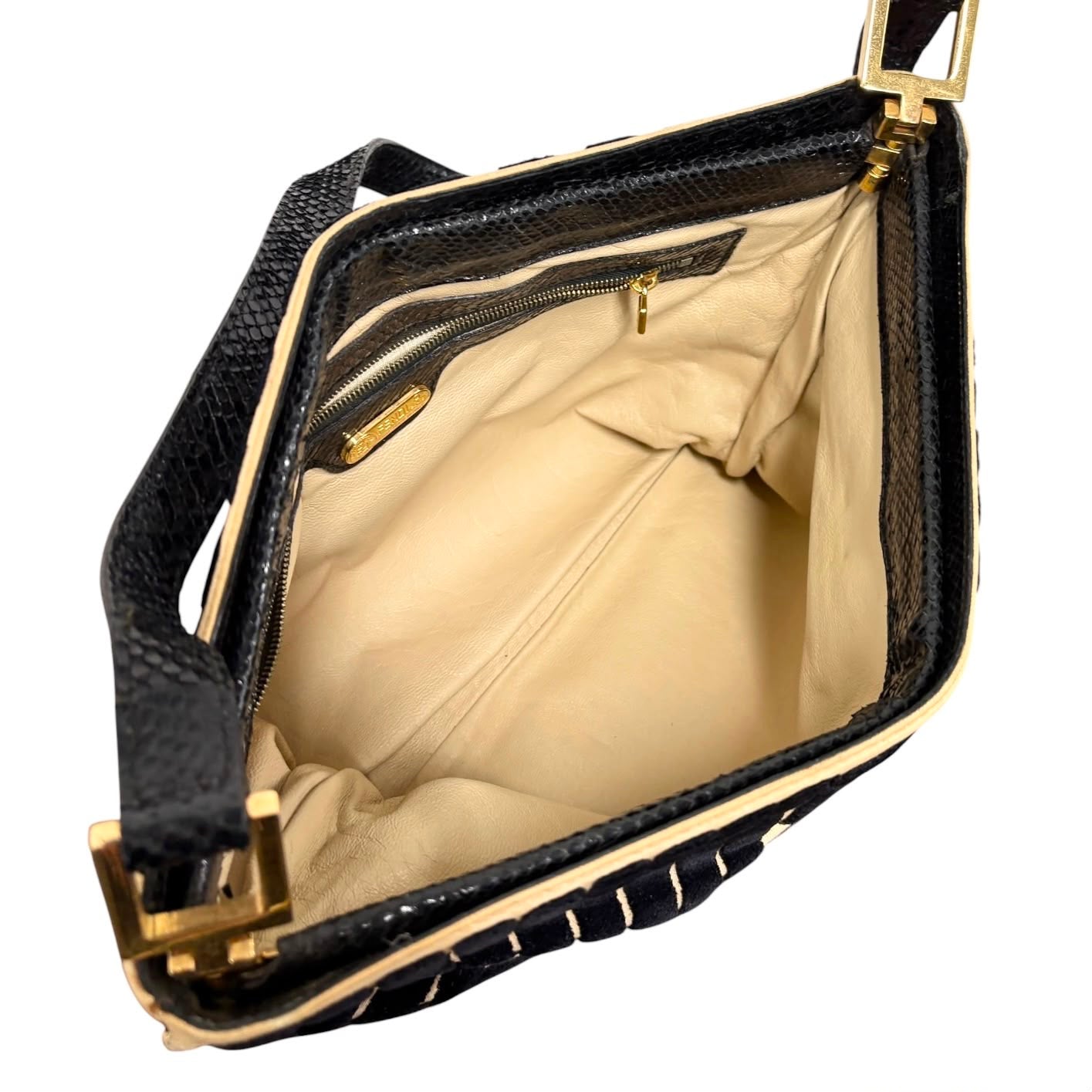 Fendi Black Stripe Shoulder Bag