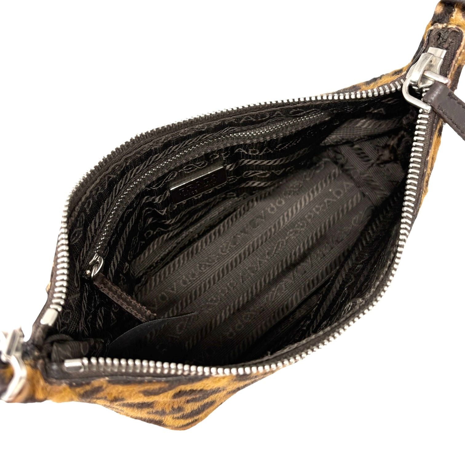 Prada Leopard Print Calfhair Mini Shoulder Bag