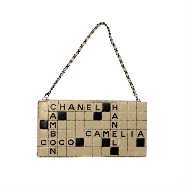 Chanel Leather Crossword Shoulder Bag