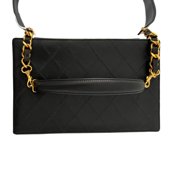 Chanel Black 2-Way Quilted Vanity Bag