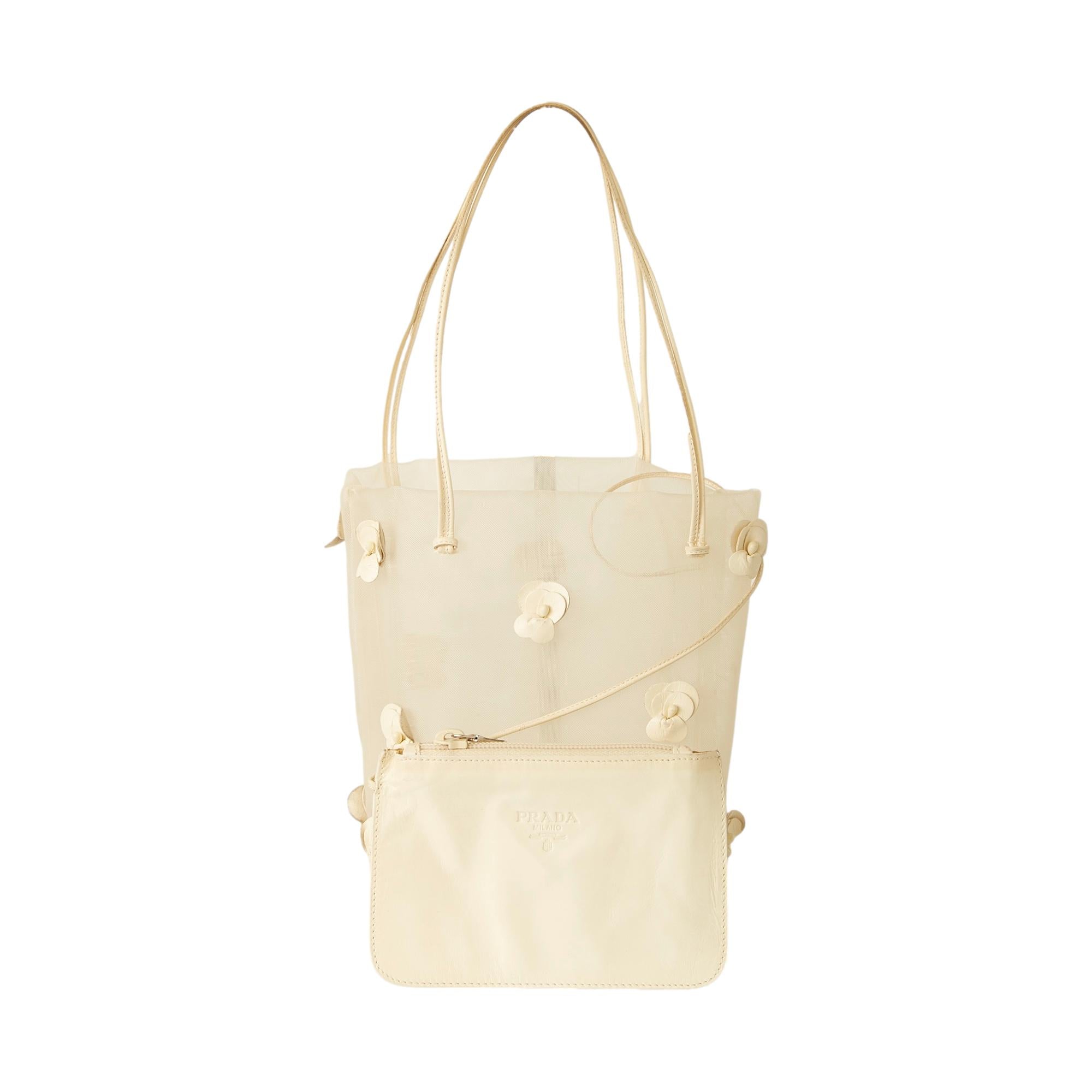 Prada Mesh Floral Bucket Bag – Treasures of NYC