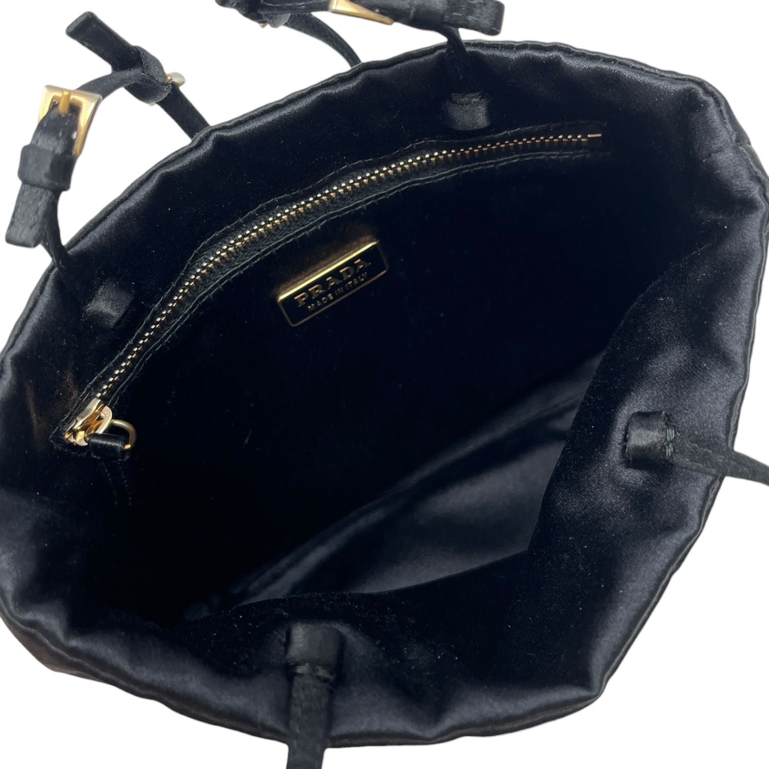 Prada Black Satin Mini Bag