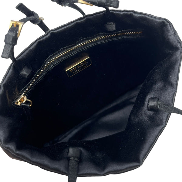 Prada Black Satin Mini Bag